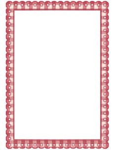 a red and white checkered border frame