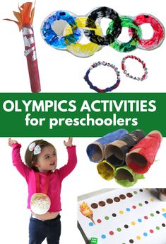 olympic activities for preschoolers with text overlay