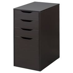 an office file cabinet with three drawers