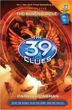 the 39 clues by patrick garman book cover with an image of a clock