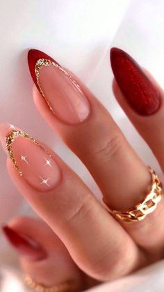 Christmas Nail Designs Easy, Xmas Nail Designs, Holiday Manicure, Christmas Nails Diy, Christmas Gel, December Nails, Nails Easy