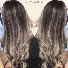 Ash balayage Silver Balayage, Ash Balayage, Ombre Dark, Balayage Ombre, Ombré Hair, Hair Treatments, Big Promotion, Wigs Hair