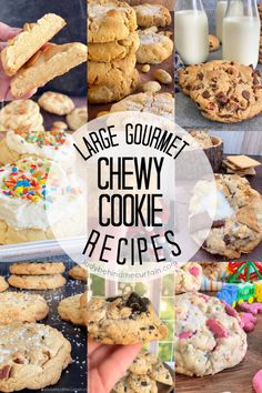 large gourmet chewy cookie recipes are great for desserts and cookies, too