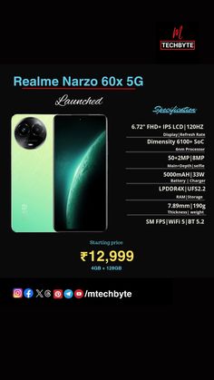 Realme Narzo 60x 5G Technology News, New Technology, Battery Charger, 30 Minutes, Ram, 50 %, Product Launch, Smartphone, Technology