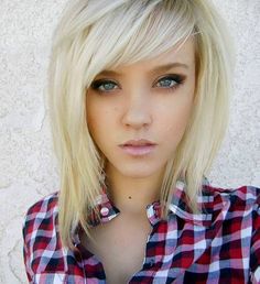 Choppy Medium Length Hair Styles Bob Lung, A Line Hair, Bangs Hairstyle, Hipster Hairstyles, Long Bob Haircuts, Hair Medium, Blonde Bobs, Medium Hair Cuts