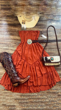 Western Dress Outfits Women, Cowgirl Outfits Summer, Western Dress Outfits, Dress Outfits Women, Farm Outfits, Western Formal, Country Style Dresses, Upcycle Denim, Dancing Outfits