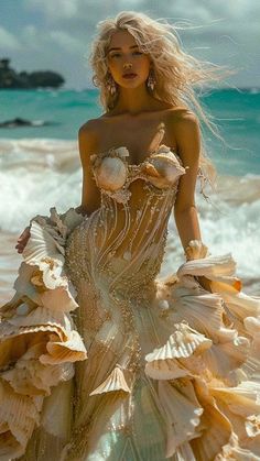 Lady Outfit, Photos Of Celebrities, Mermaid Photography, Sea Style, Sea Dress, Im A Princess, Mermaid Outfit, Mermaid Aesthetic, Mermaid Inspired