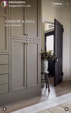 the interior is designed for you with farrow and ball furniture in brownsilk