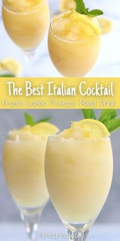 the best italian cocktail frozen lemon prosciu mixed drink