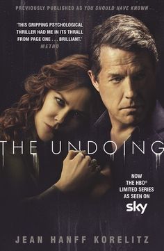 the undoing movie poster with two people standing next to each other and looking at something