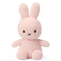 Miffy Sitting Soft Terry Plush Light Pink Desain Quilling, Pink Icons, Bleu Pastel, Pink Rabbit, Baby Gift Basket, Bon Ton, Phone Icons, Rose Pastel, Baby Soft Toys