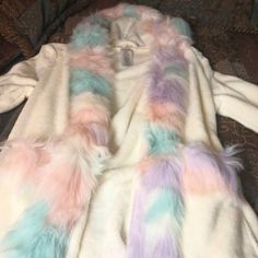 Pottery Barn Teen Hooded Fur Unicorn Robe - One Size Fits Most Teen Pajamas, Kids Pottery, Pajama Robe, Pottery Barn Teen, Fur Fashion, Kids Pajamas, Bubble Gum, Pottery Barn, Gum