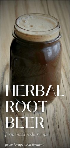 Make herbal root beer, a DIY soda that combines traditional ingredients like sassafras and sarsaparilla with the benefits of fermentation. This is a flavorful and probiotic drink you’ll love. Find more fermented root beer, ginger fermented drink, ginger bug recipe, homemade soda, and Fermented Drinks Recipes at Grow Forage Cook Ferment.