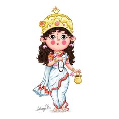 Navratri Painting, Lord Paintings, God Drawings, Character Sketching, Durga Mantra, Durga Painting, Easy Cartoon Drawings