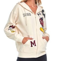 Disney Mickey andFriends Embroidered Full Zip Sweatshirt Hoodie L- NWT Includes: Mickey Mouse • Zip Front Hoodie • Long Sleeve • Machine wash cold • 57% Cotton, 43% Polyester • Chenille Patch Prints • Colorful Graphic • Embroidery See the picture for details please 🙏 thank you 😊 Graphic Embroidery, Prints Colorful, Chenille Patch, Print Hoodie, Disney Mickey Mouse, Zip Sweatshirt, Zip Up Hoodie, Sweatshirt Hoodie, Disney Mickey