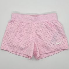 Nike Shorts Dry Mesh Pink Brand New Shorts Size Xs 3yrs To 4yrs Incredible Look For Training. Let Your Little One Begin To Develop Her Potential In Training With The Nike Dry Mesh Shorts. Ideal Support For Movements. These Shorts For Girls Are Made With Mesh Panels Throughout The Garment, Which Has Optimal Ventilation So That The Heat Does Not Overwhelm Them In Their Workouts, It Acts In Conjunction With Dri-Fit Technology To Repel Sweat From Their Body And Keep It Dry During Practice. Brand New Cute Shorts Athletic, Sporty Summer Bottoms For Playtime, Nike Bottoms For Playwear In Short Style, Sporty Spring Bottoms For Playtime, White Shorts For Playwear In Spring, White Shorts For Spring Playwear, Sporty Pink Bottoms For Playwear, Playful Cotton Bottoms By Nike, Sporty Spring Bottoms For Playwear