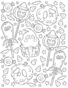 Coloring Book Free Printable, Halloween Drawing Background, Coloring Sheets Halloween, Coloring Drawings For Adults, Summerween Coloring Pages, Coloring Page Halloween, Cute Halloween Coloring Sheets, Spooky Colouring Pages, Coloring Pages Grunge