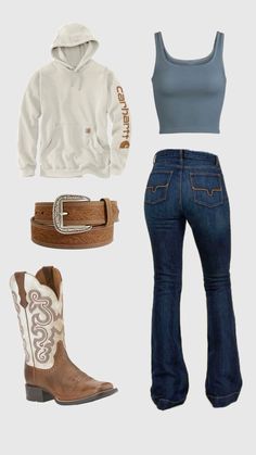 Teen Western Outfits, Country Women Outfits, Country Girl Clothes, Country Style Clothes, Cute Country Girl Outfits, Country Girl Outfits, Country Fall Outfits, Western Girl Outfits