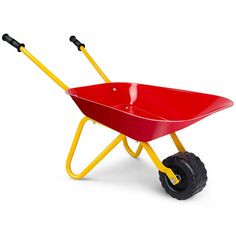 Description Our wheelbarrow is in kids size, which is suitable for children to play and work. Kids can use it to organize and move toys, or work in the garden and yard. Heavy duty steel construction is durable and brings more fun to kids. Garden For Toddlers, Childrens Gardening, Wheelbarrows, Kids Ride On Toys, Yard Tools, Cubby Houses, Outdoor Toys For Kids, Yard Care, Gifted Education