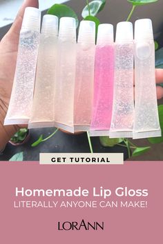 How To Make Lipgloss At Home Easy, How Make Lip Gloss, How To Make Glossy Lip Gloss, Diy Craft Ideas To Sell, Lip Gloss How To Make, How To Make Lip Gloss Without Coconut Oil, Easy Homemade Lip Gloss, Home Made Lip Gloss Recipes, Homade Lip Gloss