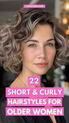 Trendy Womens Haircuts, Short And Curly Hairstyles, Easy Hairstyles For Short Hair, Tomboy Haircut, Hairstyles For Older Women, Short Curly Hairstyles, Hair Mistakes, Roll Hairstyle