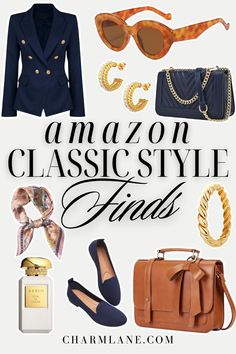 These old money aesthetic finds are Amazon fashion must haves! For the quiet luxury aesthetic lover who loves all things classic. Read the full post on CharmLane.com Classic Style Aesthetic