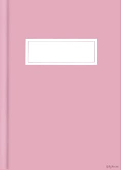 a pink binder with a white line on the top and bottom corner that says,'i don't know what this is