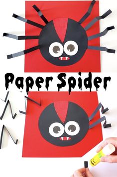 paper spider craft for kids to make