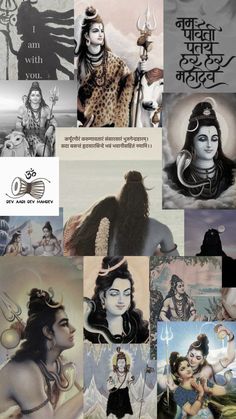 an image of hindu deities and their names in different languages, including the words on them