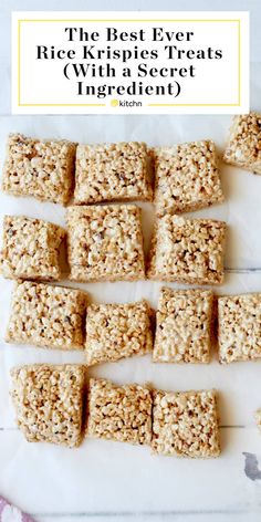 the best ever rice krispies treats with secret ingredient