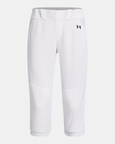 the under armour baseball pants in white