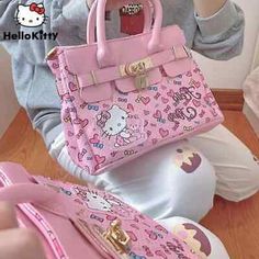 Pinterest Kawaii Purse, Hello Kitty Handbags, Y2k Handbag, Hello Kitty Purse, Cute Luggage, Y2k Shoulder Bag, Crossbody Bag Fashion, Pink Color Schemes, Luxury Wallet