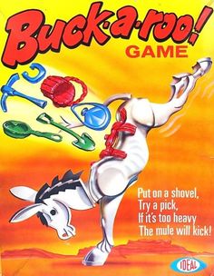 the box for buckaroo game is shown