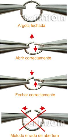 four different types of scissors are shown with arrows pointing to the right and left ends