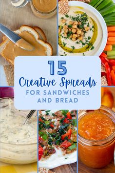 the top 15 creative spreads for sandwiches and bread