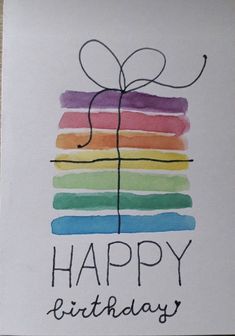 a greeting card with the words happy birthday written on it