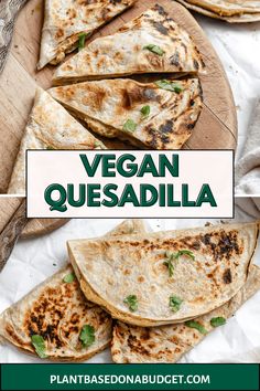 These are the easiest Vegan Bean Quesadillas! A no-cook Mexican-seasoned pinto bean puree is stuffed into tortillas before they’re fried to golden and crispy perfection. Enjoy them for quick weeknight dinners or for weekday lunches! Mashed Beans, Bean Quesadilla, Black Bean Quesadilla, Bean Puree, Weekday Lunches, Vegan Bean, Pinto Bean, Vegan Black Bean