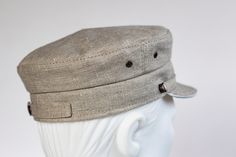 Handmade linen summer caps sewn using old technology without synthetic fabrics inside of the cap. Due to this, the linen cap is breathable and perfect for hot summer days Classic model of newsboy cap is unisex, so it will fit on both men and women. 100% linen, not dyed. 100 % cotton lining. Plastic is used for the brim of the cap, so you can wash it as much as you need. Eyelets - stainless steel SIZE: please coose from drop down menu US Size - 7 1/8, could be reduced to 7, (57-56cm) US Size - 7 Linen Flat Cap For Summer, Summer Linen Flat Cap, Casual Beige Linen Hat, Cotton Flat Cap For Summer, Adjustable Linen Flat Cap, Adjustable Linen Cap, Beige 5-panel Baseball Cap For Summer, White Scrunchie, Blue Scrunchie