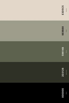 the color palette is green, beige and black