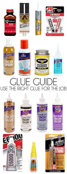 the ultimate guide to use the right glue for your job