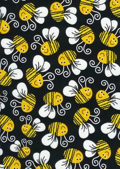 yellow and white butterflies on black background with swirly lines in the center, as well as hearts