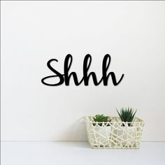 Shhh Sign | Word Art | Metal Wall Decor | Master Bedroom Decor | Nursery Room | Library Saying | Cursive Font Script | Words for the Wall Bedroom Word Art, Wall Decor Master, Bedroom Library, Script Words, Room Library, Powder Coat Colors, Cursive Font, Custom Metal Signs, Cursive Fonts