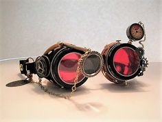 Goggles Drawing, Steampunk Googles, Mode Steampunk, Diy Clothes Videos, Victorian Goth, Steampunk Diy, Steampunk Accessories, Steampunk Design