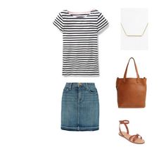 How To Wear a Striped Tee - Outfit #6 Stripe Tee Outfit, Pop Punk Fashion, 10 Ways To Wear, Spring Summer Capsule Wardrobe, Breton Top, Pentecostal Fashion, Core Wardrobe