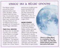 Blue Moon Crystals, Goddess Moon, Witch Moon