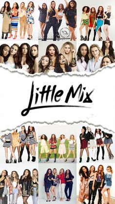 the poster for little mix shows many different women