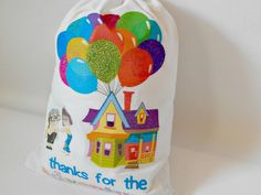 a bag that has some balloons in it