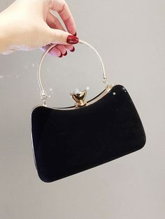 Chic Portable Shoulder Bag For Formal Occasions, Luxury Portable Bag For Formal Occasions, Portable Black Evening Bag, Chic Handheld Portable Evening Bag, Elegant Black Shoulder Bag For Formal Occasions, Luxury Portable Shoulder Bag For Evening, Chic Handheld Shoulder Bag For Formal Occasions, Black Handheld Portable Evening Bag, Black Portable Handheld Evening Bag