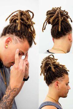 50 Dreadlocks For Men That Evoke Inspiration Dreads With Undercut, Dread Hairstyles For Men, Dreadlocks Braids, Trendy Mens Hairstyles, Dread Styles, Long Dreads, White Guy