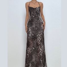 Please refer to our sizing chart for a guideline when choosing a size. 5 business days order processing time. 90% polyester 10% spandex Cheetah Print Prom Dress, Leopard Print Maxi Dress, Dress Leopard, Full Dress, Printed Maxi, Printed Maxi Dress, Sizing Chart, Color Patterns, Halter Dress